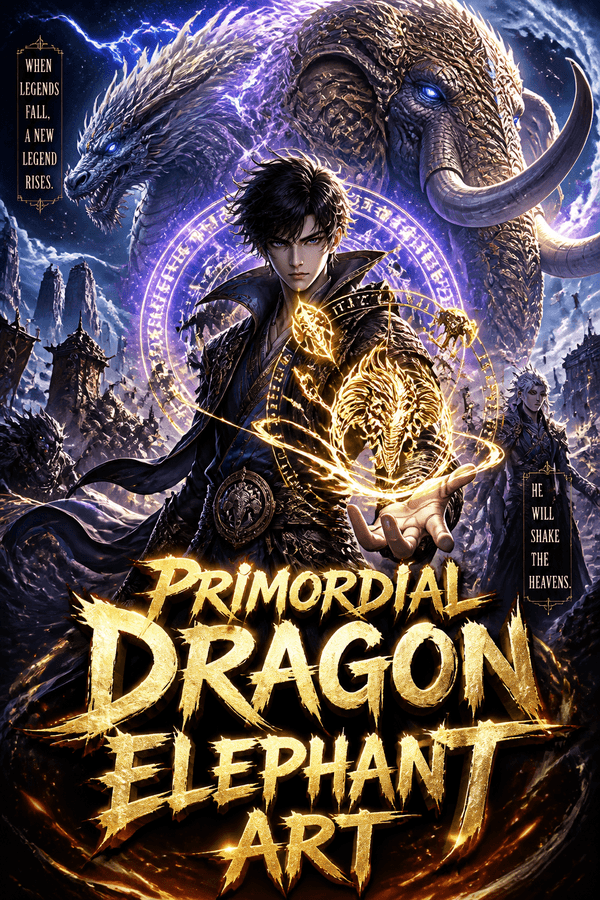 Primordial Dragon Elephant Art