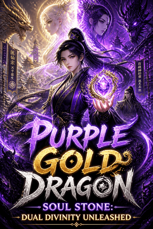 Purple Gold Dragon Soul Stone: Dual Divinity Unleashed