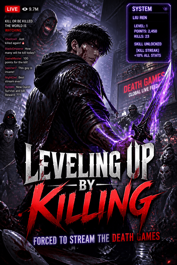 Leveling Up by Killing: Forced to Stream the Death Games