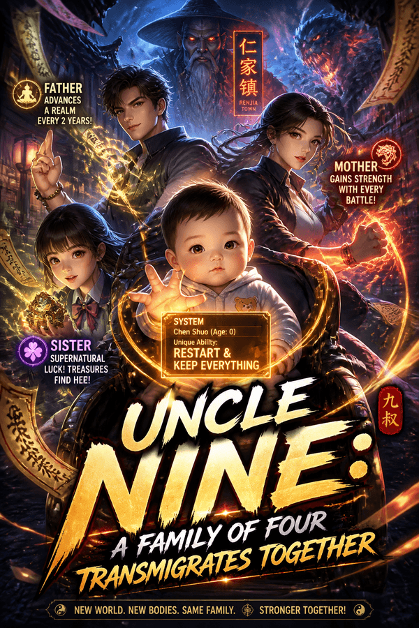 Uncle Nine: A Family of Four Transmigrates Together
