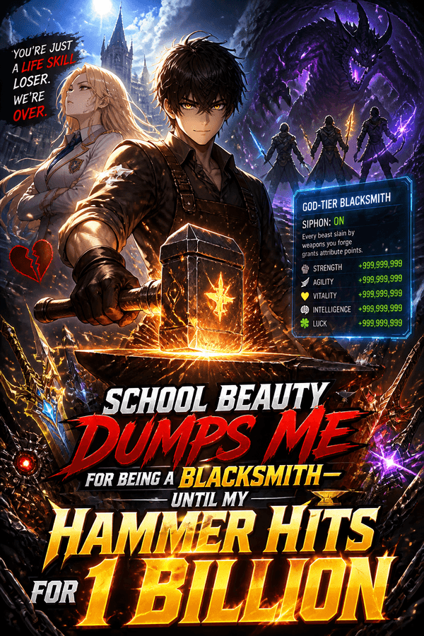 School Beauty Dumps Me for Being a Blacksmith—Until My Hammer Hits for 1 Billion