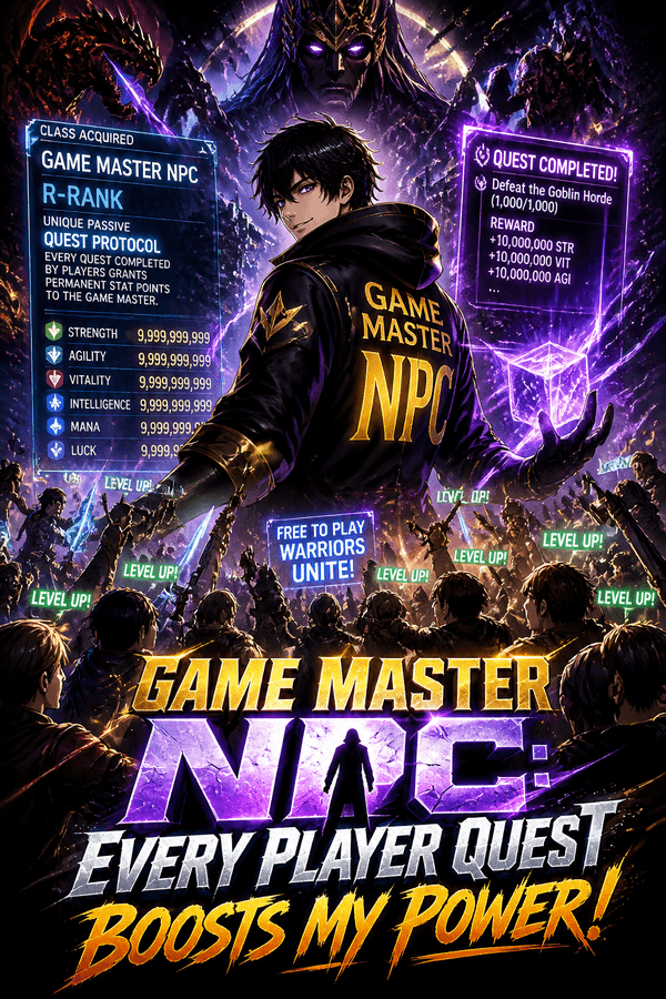 Game Master NPC: Every Player Quest Boosts My Power!