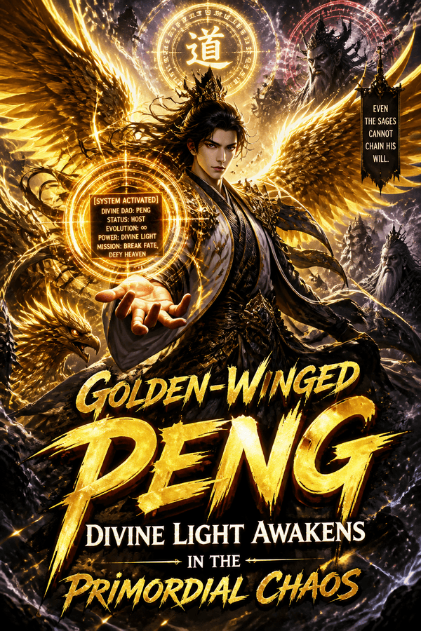 Golden-Winged Peng: Divine Light Awakens in the Primordial Chaos