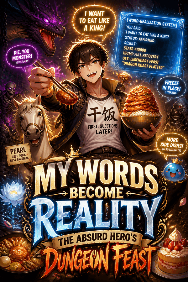 My Words Become Reality: The Absurd Hero's Dungeon Feast