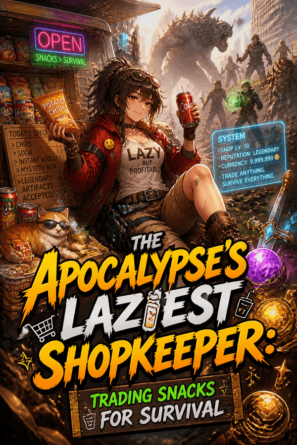 The Apocalypse's Laziest Shopkeeper: Trading Snacks for Survival