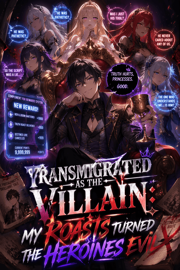 Transmigrated as the Villain: My Roasts Turned the Heroines Evil