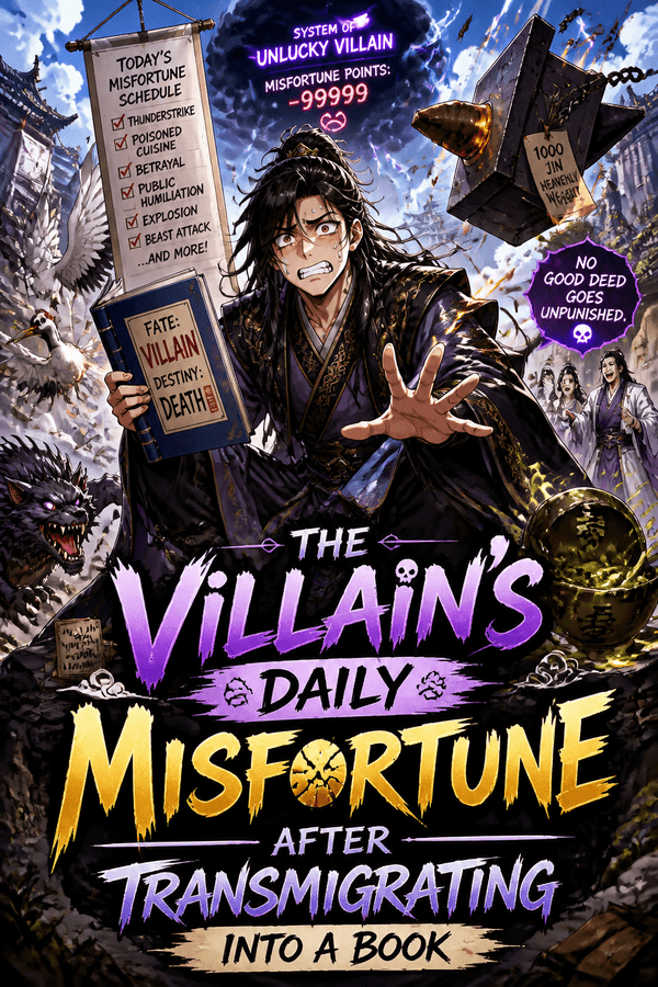 The Villain's Daily Misfortune After Transmigrating into a Book