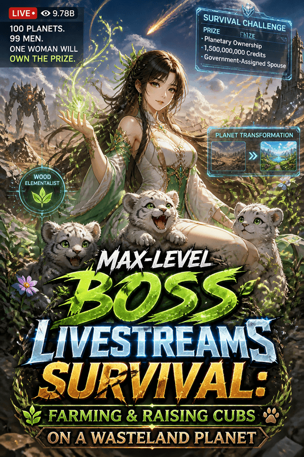 Max-Level Boss Livestreams Survival: Farming & Raising Cubs on a Wasteland Planet