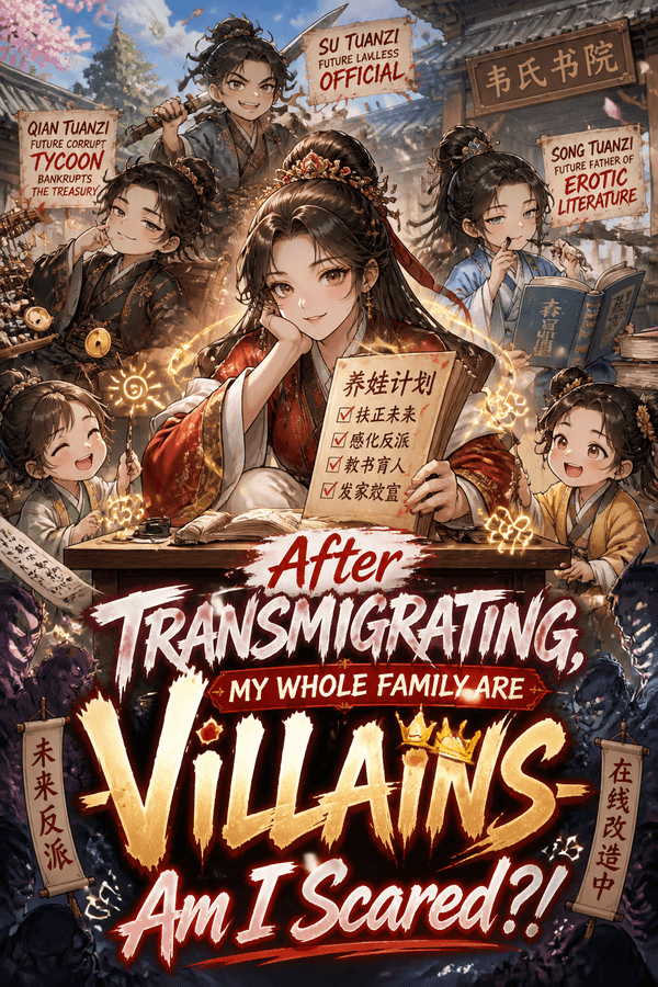After Transmigrating, My Whole Family Are Villains—Am I Scared?!