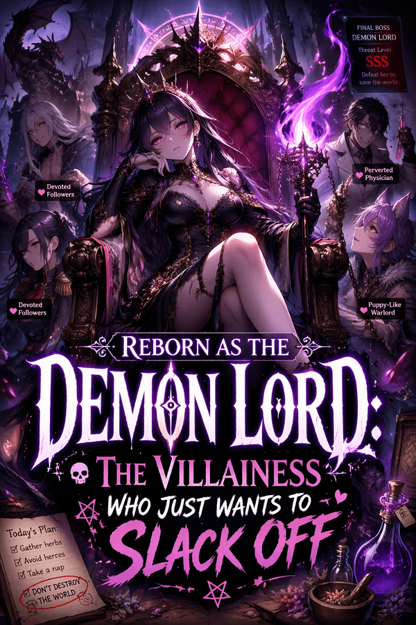 Reborn as the Demon Lord: The Villainess Who Just Wants to Slack Off