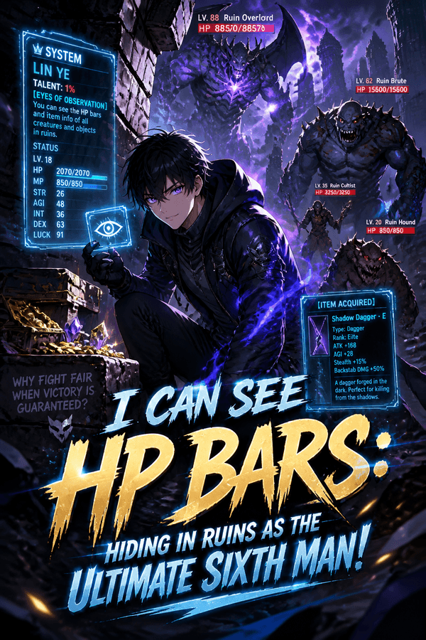 I Can See HP Bars: Hiding in Ruins as the Ultimate Sixth Man!