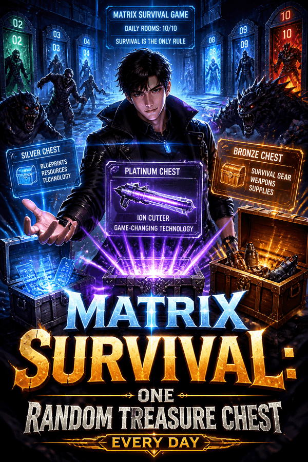 Matrix Survival: One Random Treasure Chest Every Day