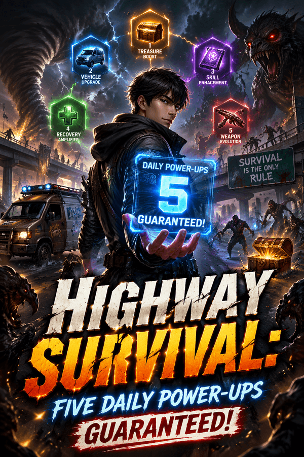 Highway Survival: Five Daily Power-Ups Guaranteed!