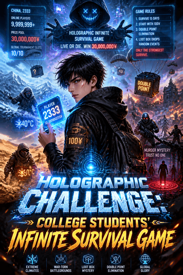 Holographic Challenge: College Students' Infinite Survival Game