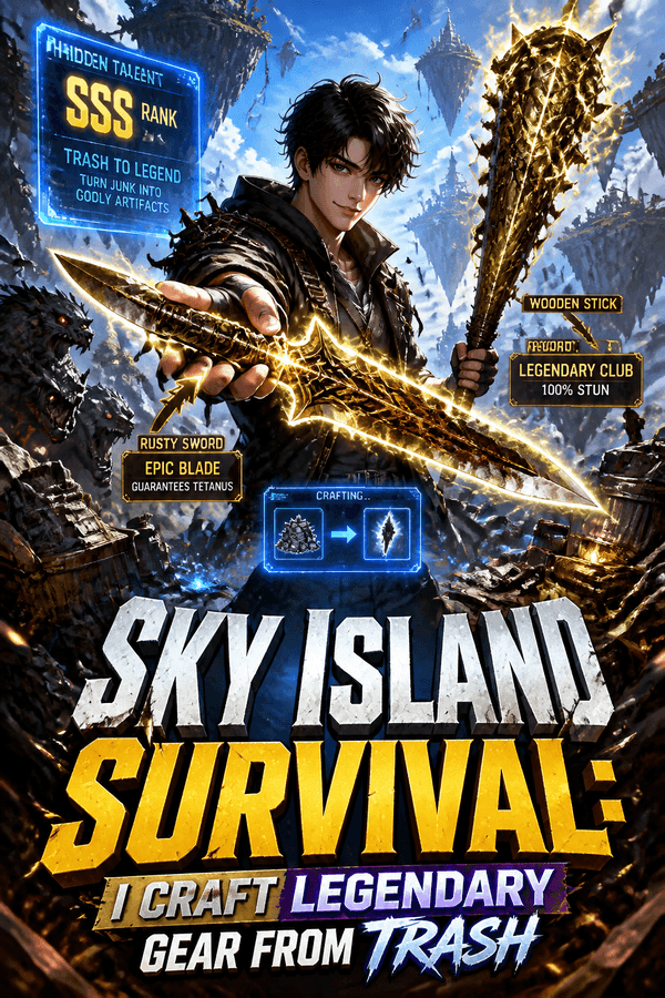 Sky Island Survival: I Craft Legendary Gear from Trash