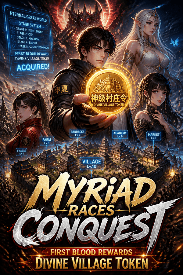 Myriad Races Conquest: First Blood Rewards Divine Village Token