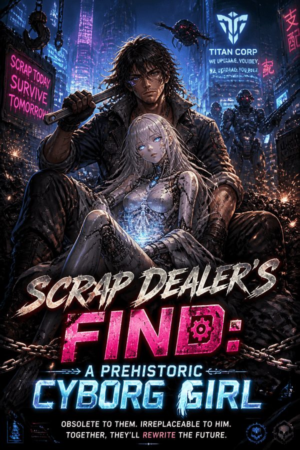 Scrap Dealer's Find: A Prehistoric Cyborg Girl