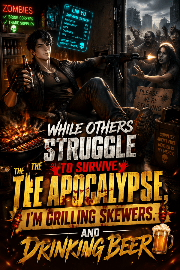 While Others Struggle to Survive the Apocalypse, I'm Grilling Skewers and Drinking Beer