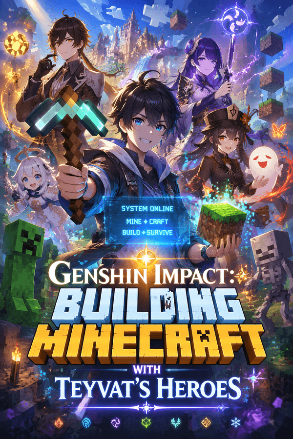 Genshin Impact: Building Minecraft with Teyvat's Heroes