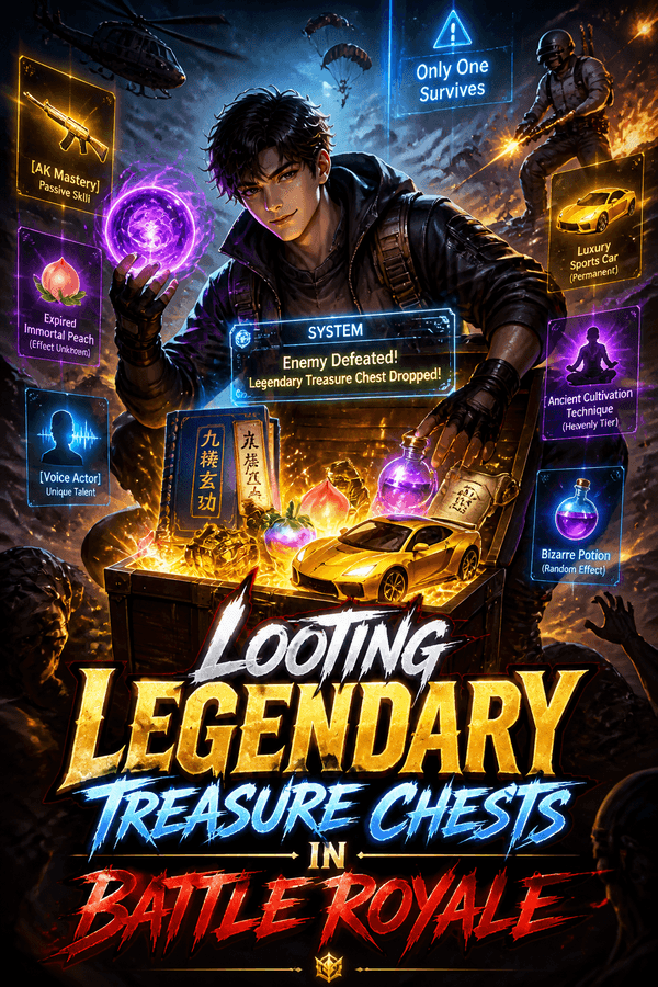 Looting Legendary Treasure Chests in Battle Royale