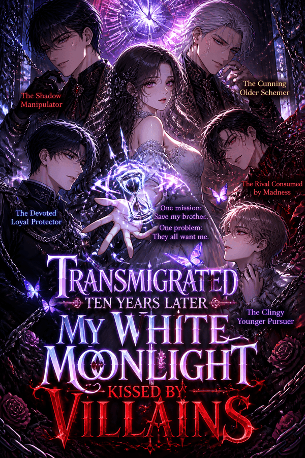 Transmigrated Ten Years Later: My White Moonlight Kissed by Villains
