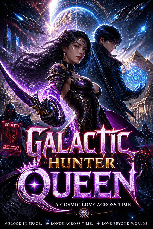 Galactic Hunter Queen: A Cosmic Love Across Time