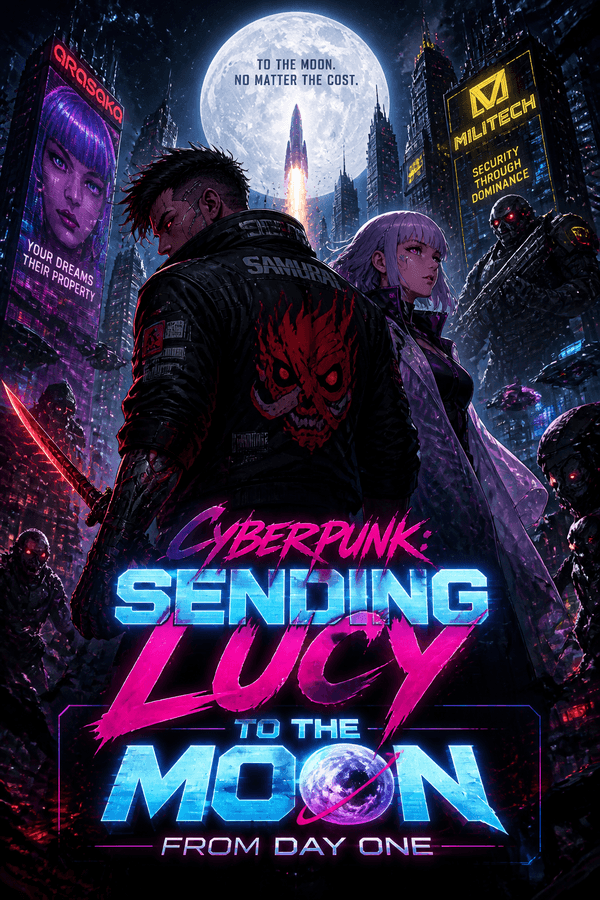 Cyberpunk: Sending Lucy to the Moon from Day One