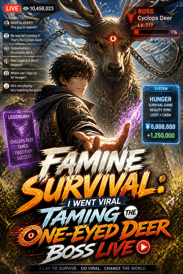 Famine Survival: I Went Viral Taming the One-Eyed Deer Boss Live