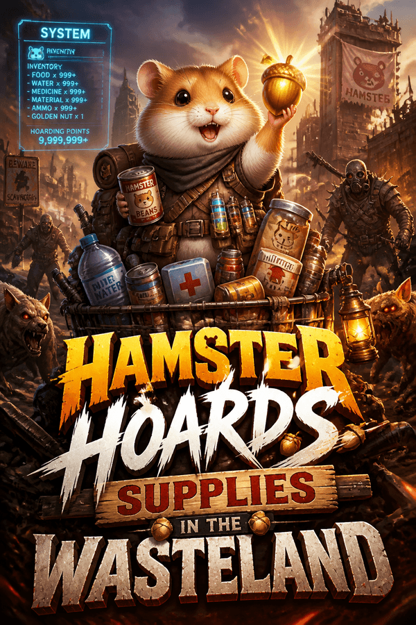 Hamster Hoards Supplies in the Wasteland
