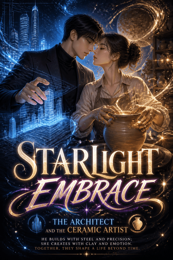 Starlight Embrace: The Architect and the Ceramic Artist