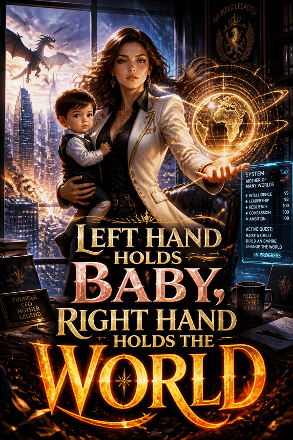 Left Hand Holds Baby, Right Hand Holds the World
