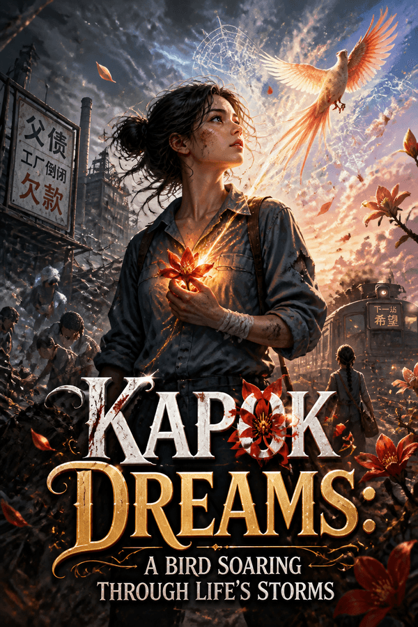 Kapok Dreams: A Bird Soaring Through Life's Storms