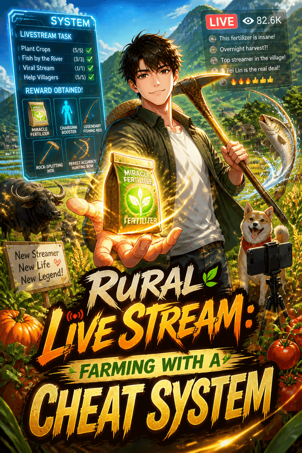 Rural Live Stream: Farming with a Cheat System