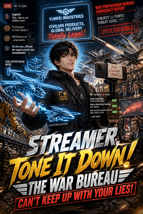 Streamer, Tone It Down! The War Bureau Can't Keep Up With Your Lies!