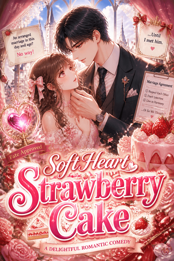 Soft Heart Strawberry Cake