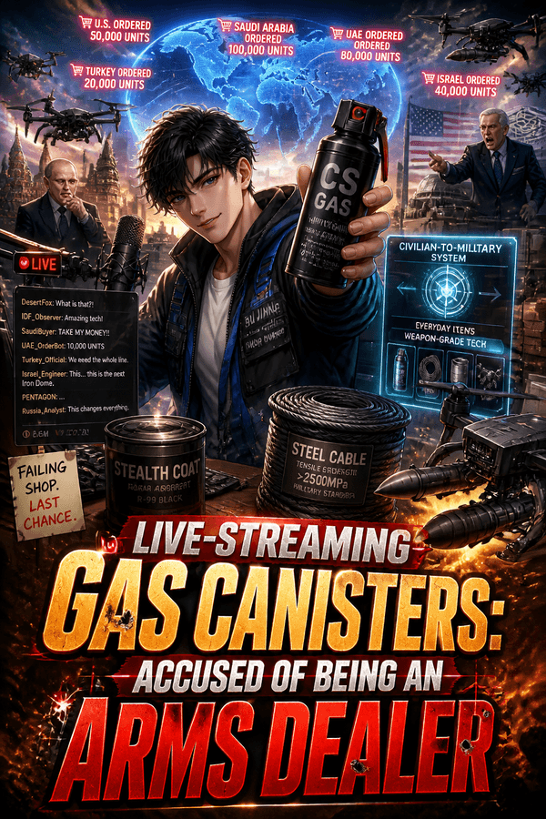 Live-Streaming Gas Canisters: Accused of Being an Arms Dealer