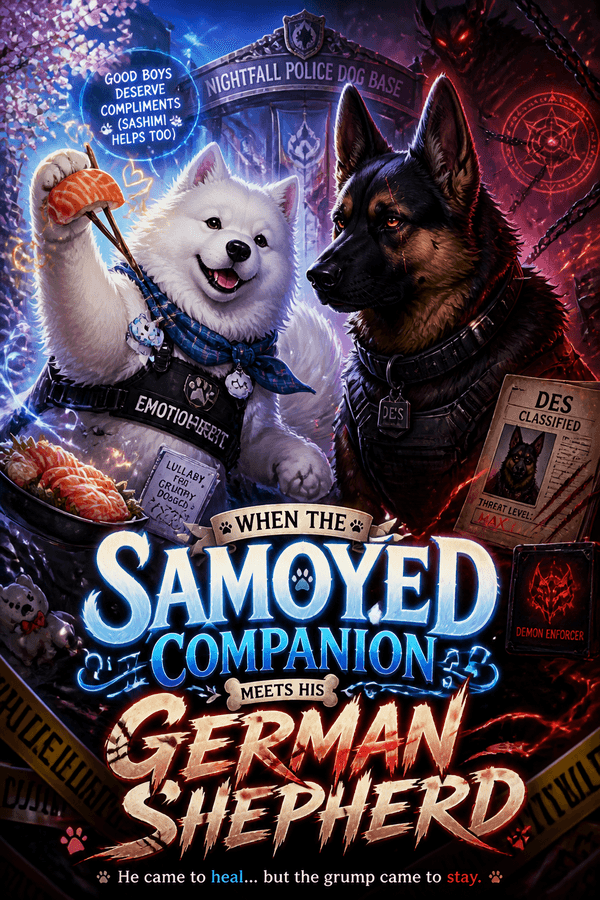When the Samoyed Companion Meets His German Shepherd