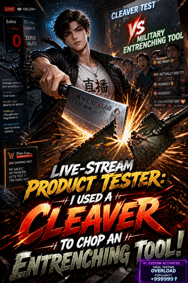 Live-Stream Product Tester: I Used a Cleaver to Chop an Entrenching Tool!