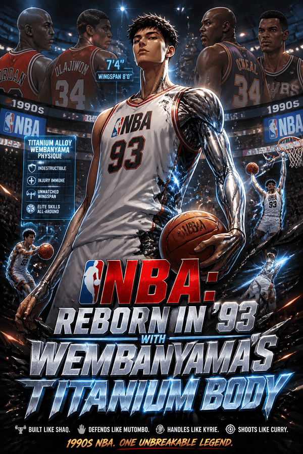 NBA: Reborn in '93 with Wembanyama's Titanium Body