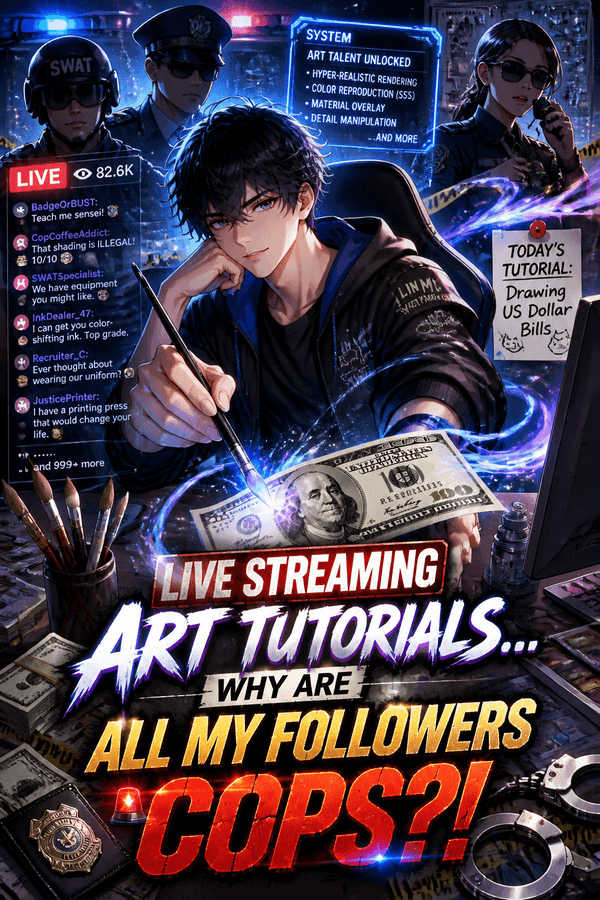 Live Streaming Art Tutorials… Why Are All My Followers Cops?!