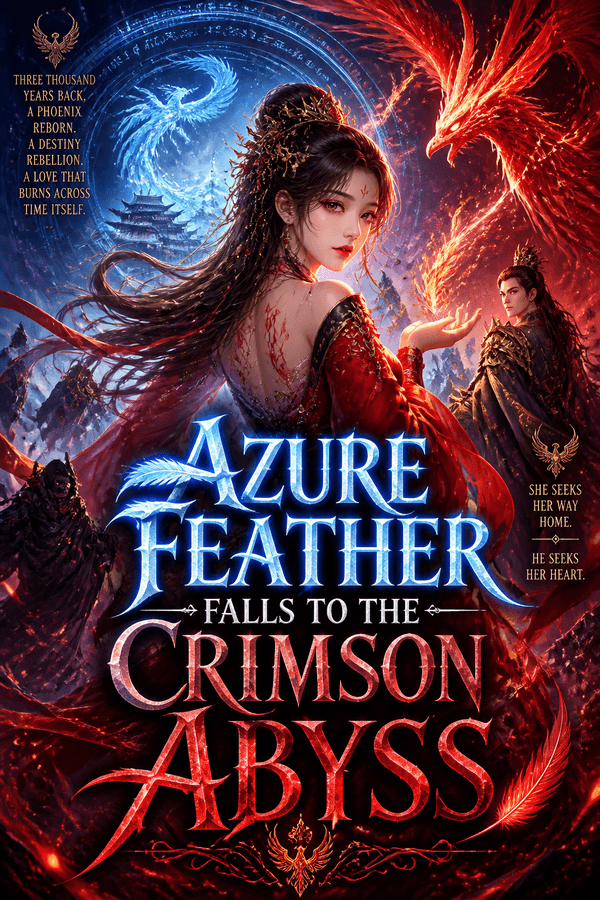 Azure Feather Falls to the Crimson Abyss
