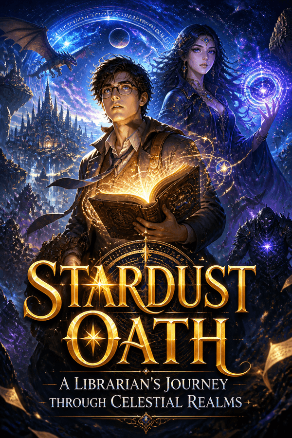 Stardust Oath: A Librarian's Journey Through Celestial Realms