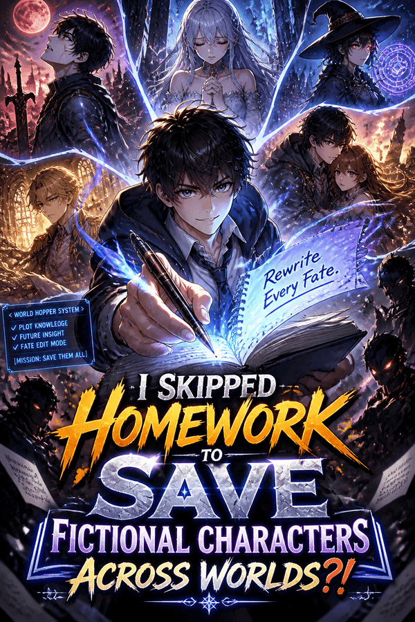 I Skipped Homework to Save Fictional Characters Across Worlds?!