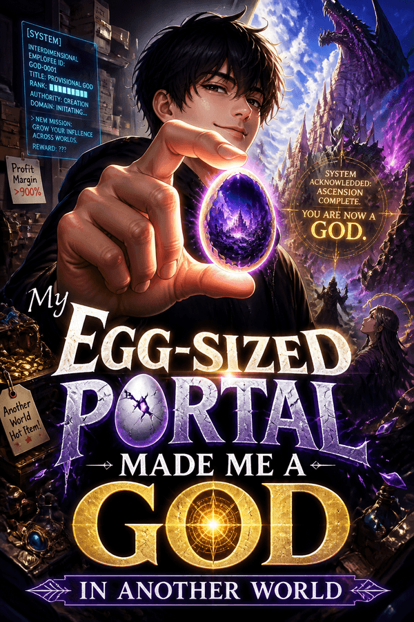My Egg-Sized Portal Made Me a God in Another World