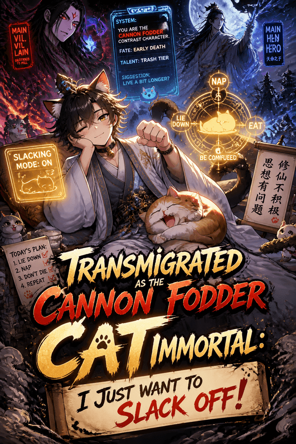 Transmigrated as the Cannon Fodder Cat Immortal: I Just Want to Slack Off!