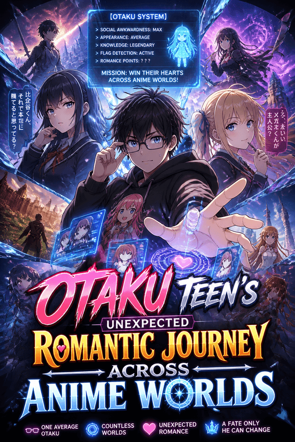 Otaku Teen's Unexpected Romantic Journey Across Anime Worlds