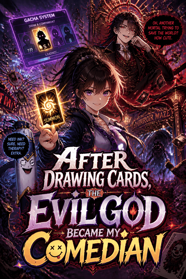 After Drawing Cards, the Evil God Became My Comedian