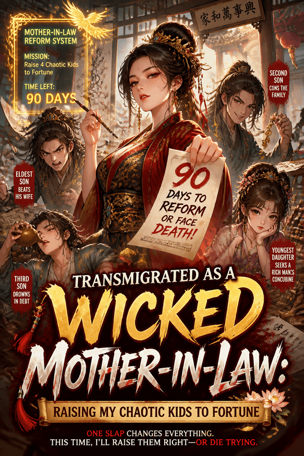 Transmigrated as a Wicked Mother-in-Law: Raising My Chaotic Kids to Fortune