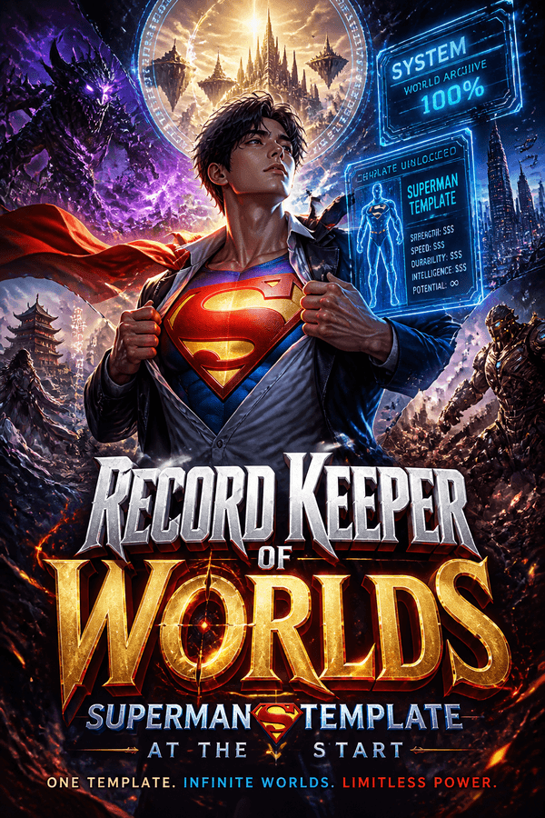 Record Keeper of Worlds: Superman Template at the Start