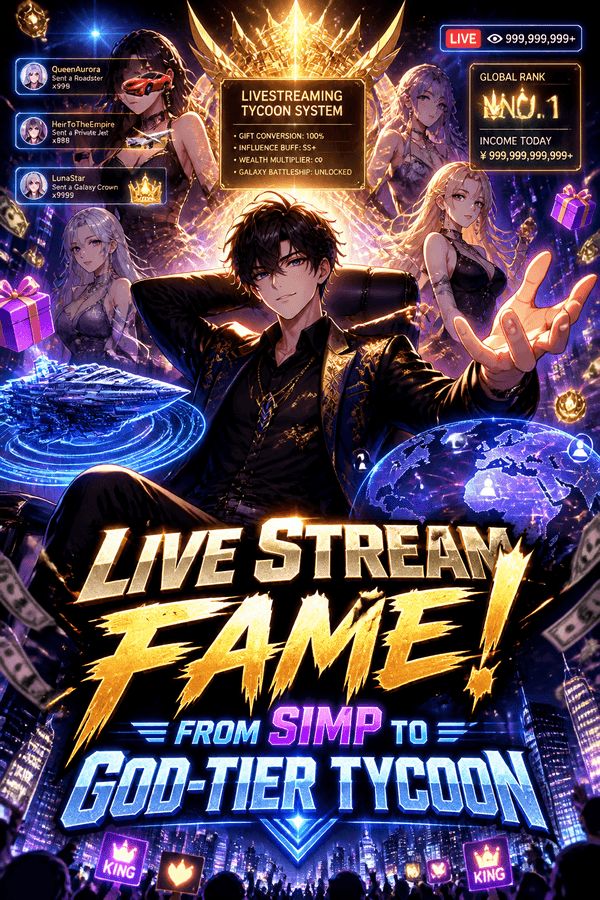 Live Stream Fame! From Simp to God-Tier Tycoon